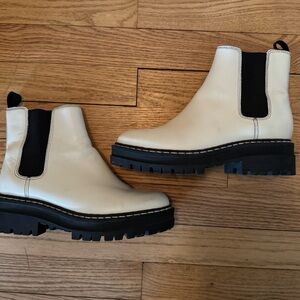 Marc Fisher LTD White Chelsea Boots